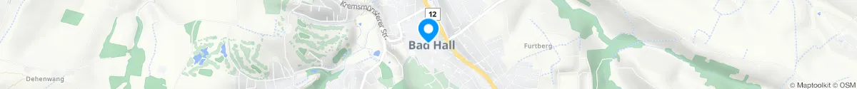 Kartendarstellung des Standorts für Dreifaltigkeitsapotheke Bad Hall in 4540 Bad Hall